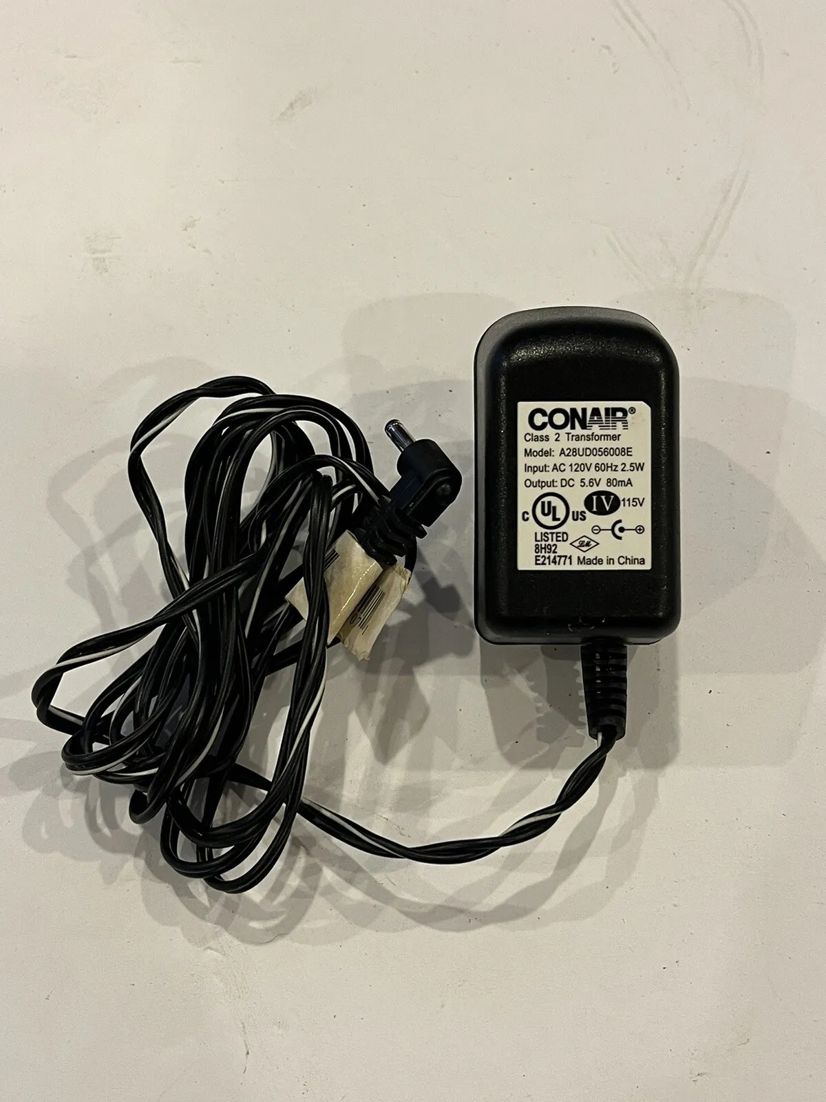 *Brand NEW*CONAIR A28UD056008E DC 5.6V 80mA AC/DC ADAPTER CLASS 2 TRANSFORMER Cordless Trimmer Power Supply